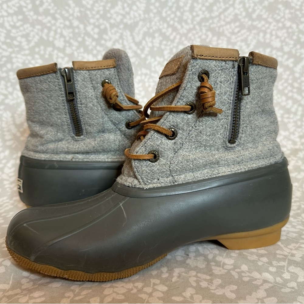 Sperry Women's Saltwater Emboss Wool Boot 7M